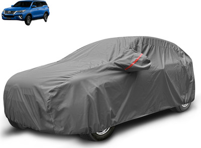 MOCKHE Car Cover For Toyota New Fortuner (With Mirror Pockets)(Grey)