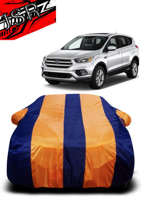 J S R Car Cover For Ford Escape S (With Mirror Pockets)(Orange, Blue)