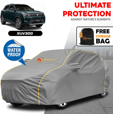 AUTOMOZEXO Car Cover For Mahindra XUV 300 (With Mirror Pockets)(Grey)