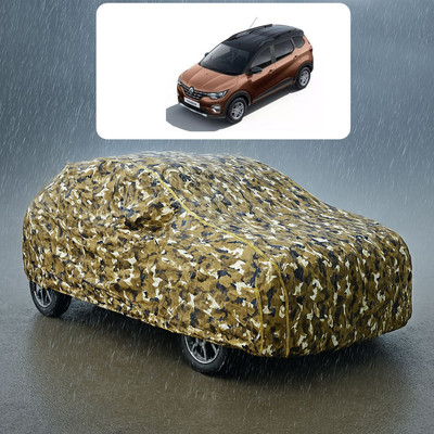 GOSHIV-car and bike accessories Car Cover For Renault Triber RXZ (With Mirror Pockets)(Yellow)