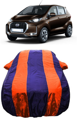 Wegather Car Cover For Datsun Redi GO D (With Mirror Pockets)(Orange)