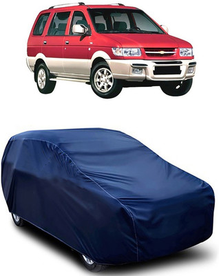 MoTRoX Car Cover For Chevrolet Tavera (Without Mirror Pockets)(Blue)