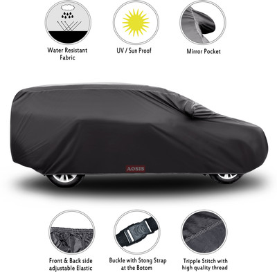 aosis Car Cover For Mahindra XUV300 W8 Option Petrol (With Mirror Pockets)(Grey)