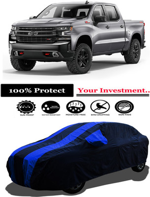 Amexride Car Cover For Chevrolet Silverado 6.2L (With Mirror Pockets)(Multicolor)