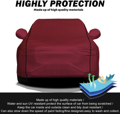 APNEK Car Cover For Tata Hexa, Hexa XE, Hexa XM (With Mirror Pockets)(Maroon)