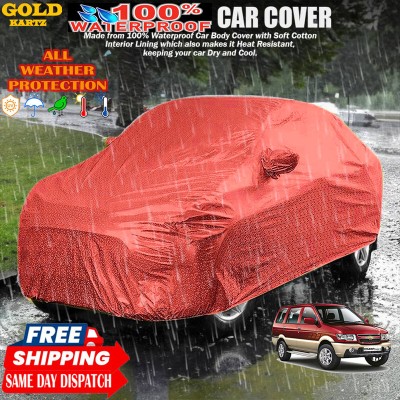 GOLDKARTZ Car Cover For Chevrolet Tavera(Red)