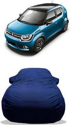 Wegather Car Cover For Maruti Suzuki Ignis 1.2 Alpha Petrol (With Mirror Pockets)(Blue)
