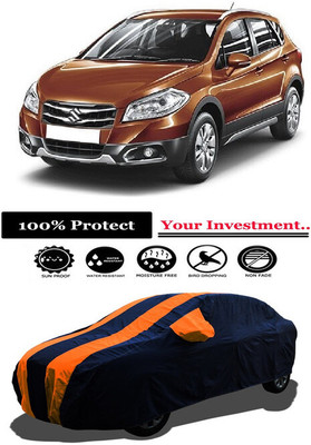 Amexride Car Cover For Maruti Suzuki S-Cross DDiS 320 Zeta (With Mirror Pockets)(Orange)