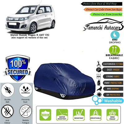 Tamanchi Autocare Car Cover For Maruti Suzuki Wagon R AMT VXI(Blue)