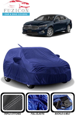 FUZICON Car Cover For Kia Cadenza (With Mirror Pockets)(Blue)