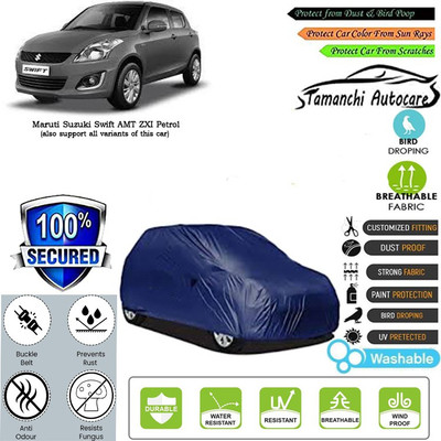 Tamanchi Autocare Car Cover For Maruti Suzuki Swift AMT ZXI Petrol(Blue)