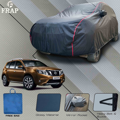 Frap Car Cover For Nissan Terrano (With Mirror Pockets)(Grey, Red)