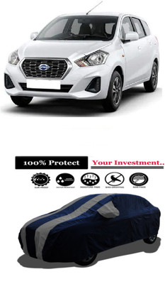 Amexride Car Cover For Datsun Go Plus T Option CVT Petrol (With Mirror Pockets)(Grey)