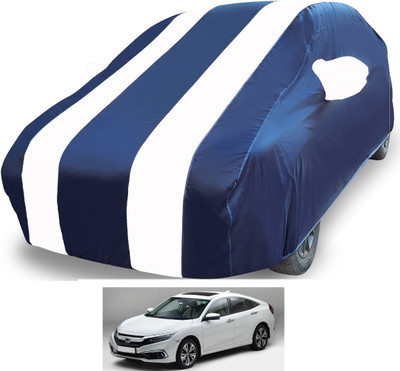 MOCKHE Car Cover For Honda Civic (With Mirror Pockets)(White)
