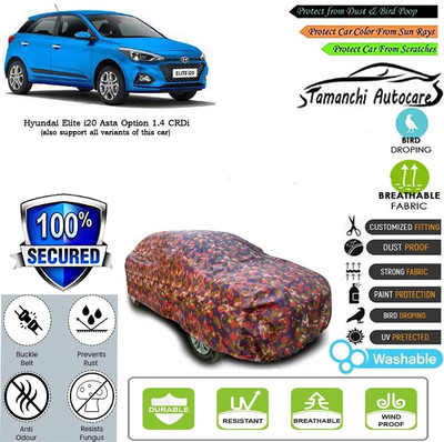 Tamanchi Autocare Car Cover For Hyundai Elite i20 Asta Option 1.4 CRDi(Multicolor)