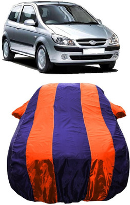 Wegather Car Cover For Hyundai Getz 1.3 GVS (With Mirror Pockets)(Orange)