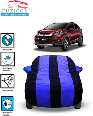 FUZICON Car Cover For Honda WRV (With Mirror Pockets)(Blue)