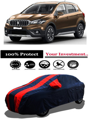 Amexride Car Cover For Maruti Suzuki S-Cross DDiS 200 Zeta (With Mirror Pockets)(Red)