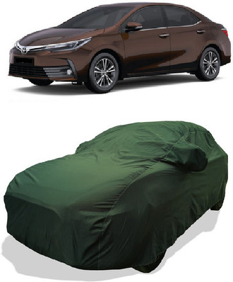 Coxtor Car Cover For Toyota Corolla Altis 1.8 VL CVT Petrol (With Mirror Pockets)(Green)