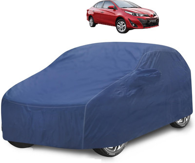 Caronix Car Cover For Toyota Yaris (With Mirror Pockets)(Blue)