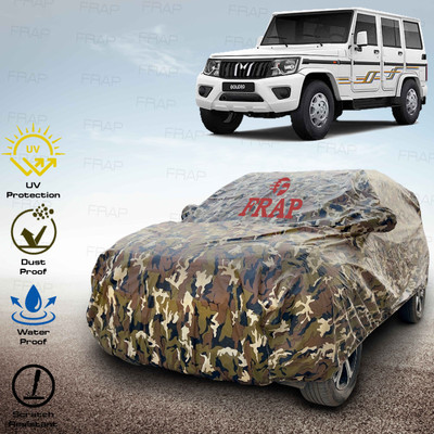 Frap Car Cover For Mahindra Bolero (With Mirror Pockets)(Multicolor)
