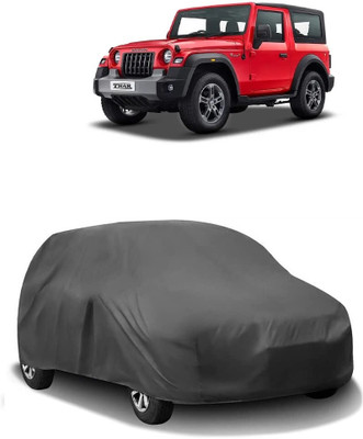 Autocom Car Cover For Mahindra Thar (Without Mirror Pockets)(Grey)