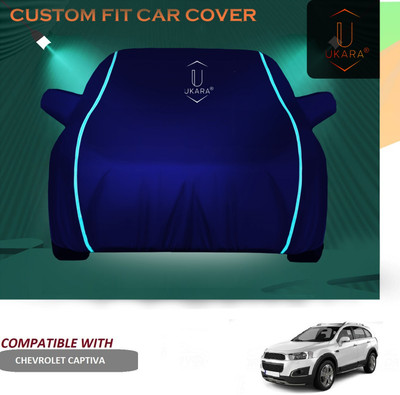 Ukara Car Cover For Chevrolet Captiva (With Mirror Pockets)(Blue)
