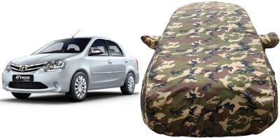 ATBROTHERS Car Cover For Toyota Etios, Etios 1.4 Xclusive, Etios 1.5 Xclusive, Etios Cross, Etios Cross 1.2L G, Etios Cross 1.2L G Petrol, Etios Cross 1.4L GD, Etios Cross 1.4L GD Diesel (With Mirror Pockets)(Multicolor, For 2024 Models)