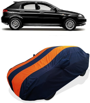 Coxtor Car Cover For Chevrolet Optra SRV 1.6 (With Mirror Pockets)(Orange)