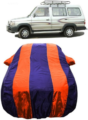 Wegather Car Cover For Toyota Qualis 2.5L (With Mirror Pockets)(Orange)
