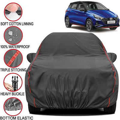 Telescope Car Cover For Hyundai i20 Active, i20 Active 1.2, i20 Active S Petrol, i20 Asta CRDI, i20 ERA (With Mirror Pockets)(Grey, For 2021, 2022, 2023 Models)