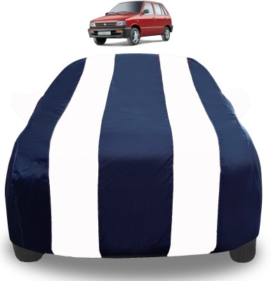 Auto Hub Car Cover For Maruti 800 (With Mirror Pockets)(White)