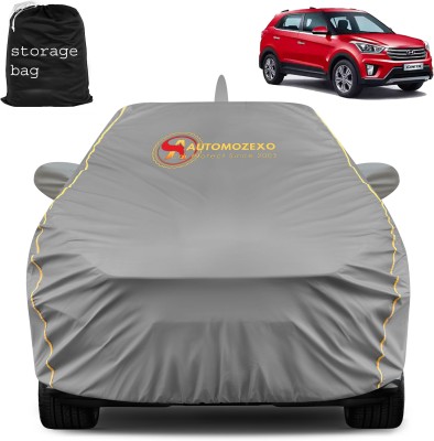 AUTOMOZEXO Car Cover For Hyundai Creta (With Mirror Pockets)(Grey, For 2015, 2016, 2017, 2018, 2019 Models)