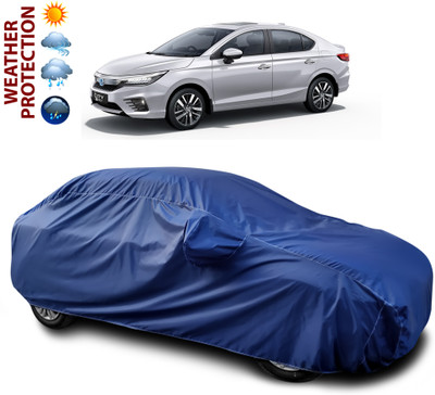 GOSHIV-car and bike accessories Car Cover For Honda City i-Vtec (With Mirror Pockets)(Blue, For 2020, 2021, 2022, 2023, 2024 Models)