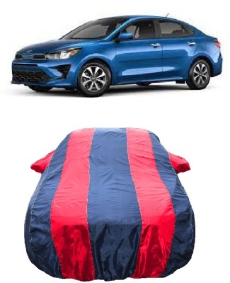 Wegather Car Cover For Kia Rio LX (With Mirror Pockets)(Red)