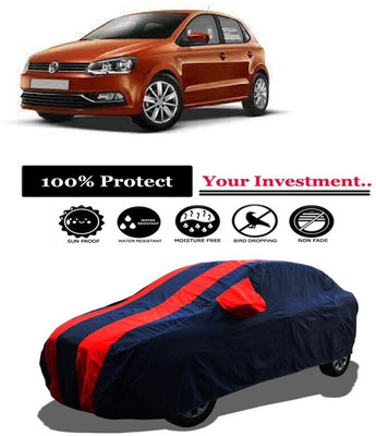 Amexride Car Cover For Volkswagen Polo GT 1.5 TDI (With Mirror Pockets)(Red)