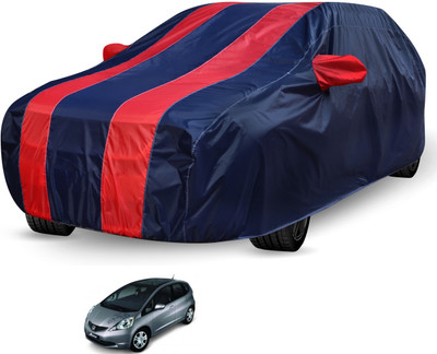 Auto Hub Car Cover For Honda Jazz (Without Mirror Pockets)(Black, Red)