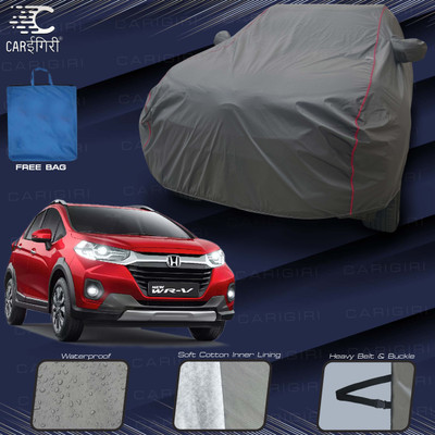 Carigiri Car Cover For Honda WR-V, WRV, WRV i-DTEC S, WRV i-VTEC VX (With Mirror Pockets)(Grey, Red)