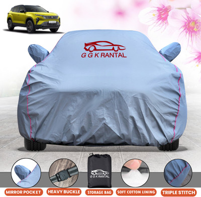 G G K RANTAL Car Cover For Tata Harrier (With Mirror Pockets)(Grey, For 2019, 2020, 2021, 2022, 2023 Models)