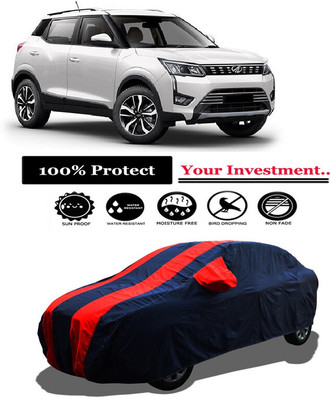Amexride Car Cover For Mahindra XUV300 W8 Diesel (With Mirror Pockets)(Red)