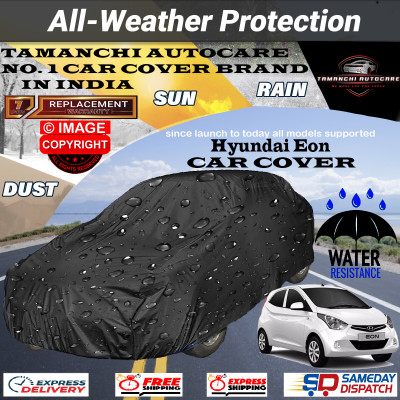 Tamanchi Autocare Car Cover For Hyundai Eon(Black)
