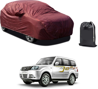 PAGORA Car Cover For Tata Sumo Grande (With Mirror Pockets)(Maroon)