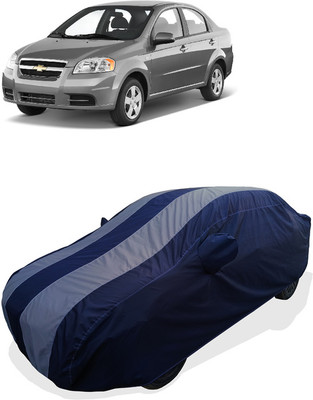 Coxtor Car Cover For Chevrolet Aveo 1.4 LS (With Mirror Pockets)(Grey)
