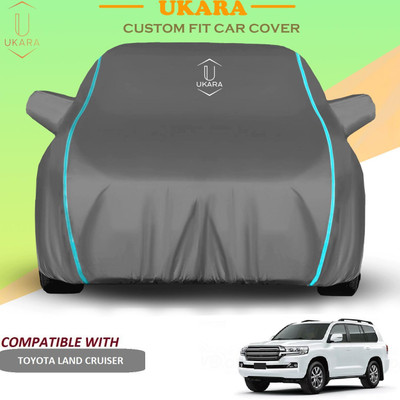 Ukara Car Cover For Toyota Land Cruiser (With Mirror Pockets)(Grey)