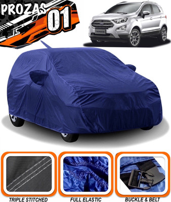 prozas Car Cover For Ford Ecosport (With Mirror Pockets)(Blue)