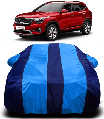 R Rayvin Star Car Cover For Kia SELTOS (With Mirror Pockets)(Multicolor)