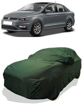 QLAX Car Cover For Maruti Vento GT 1.5 TDI Diesel (With Mirror Pockets)(Green)