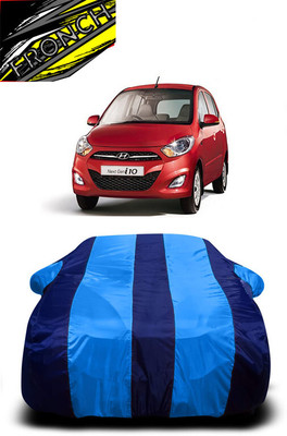 FRONCH Car Cover For Hyundai i10 Magna 1.1L (With Mirror Pockets)(Blue)