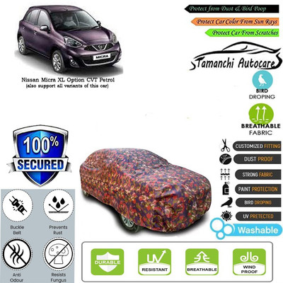 Tamanchi Autocare Car Cover For Nissan Micra XL Option CVT Petrol(Multicolor)