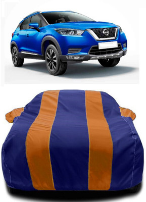 Autoprime Car Cover For Nissan Kicks XL 1.5 D (With Mirror Pockets)(Orange, Blue)